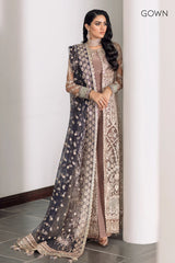 Baroque Embroidered  NET CH09-07 Unstiched