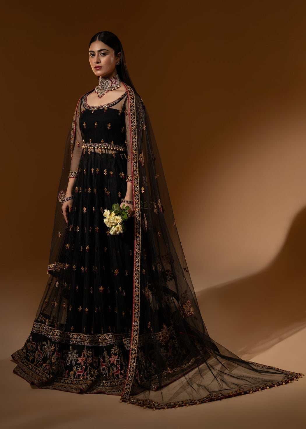 Hem-Stitch Luxury Unstitched Wedding Collection – Roshna-02