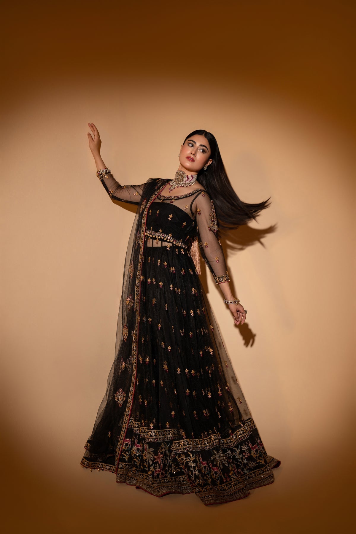 Hem-Stitch Luxury Unstitched Wedding Collection – Roshna-02