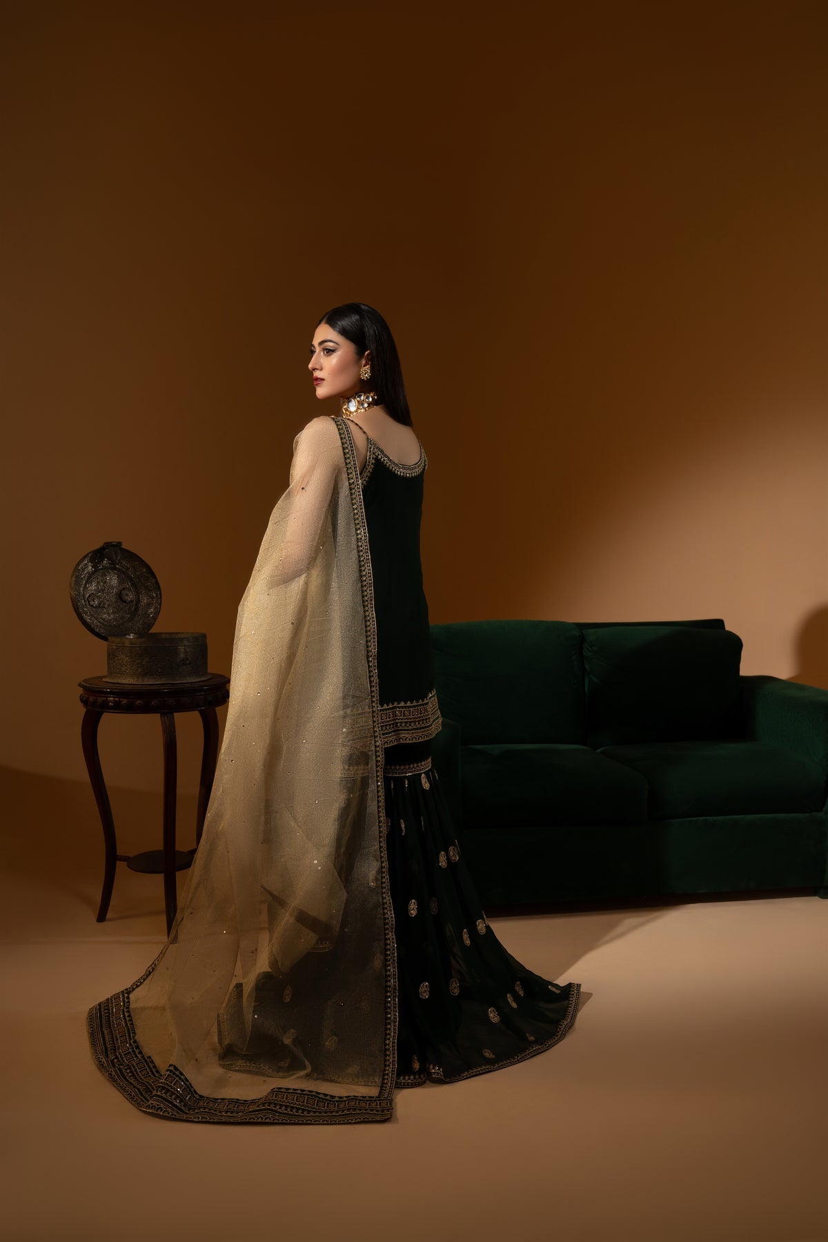 Hem-Stitch Luxury Unstitched Wedding Collection – Dhani-03