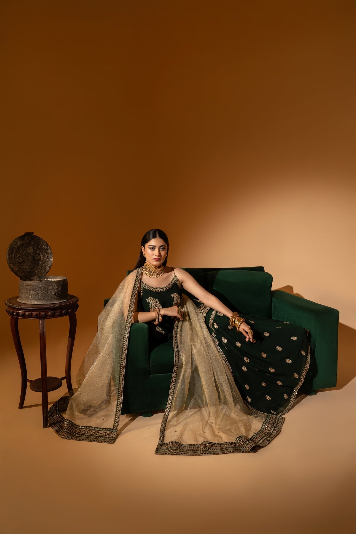 Hem-Stitch Luxury Unstitched Wedding Collection – Dhani-03