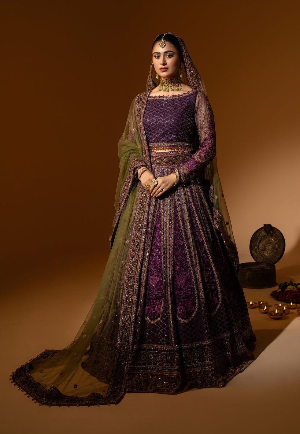 Hem-Stitch Luxury Unstitched Wedding Collection – Rani-05