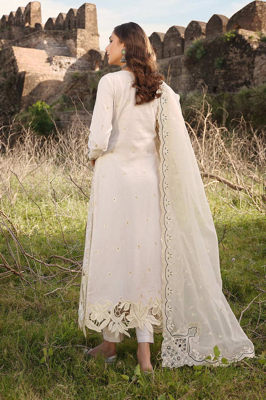 MARYAM'S LUXURY lawn embroidery 3 piece suit