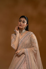 Hem-Stitch Luxury Unstitched Wedding Collection – Rose-04