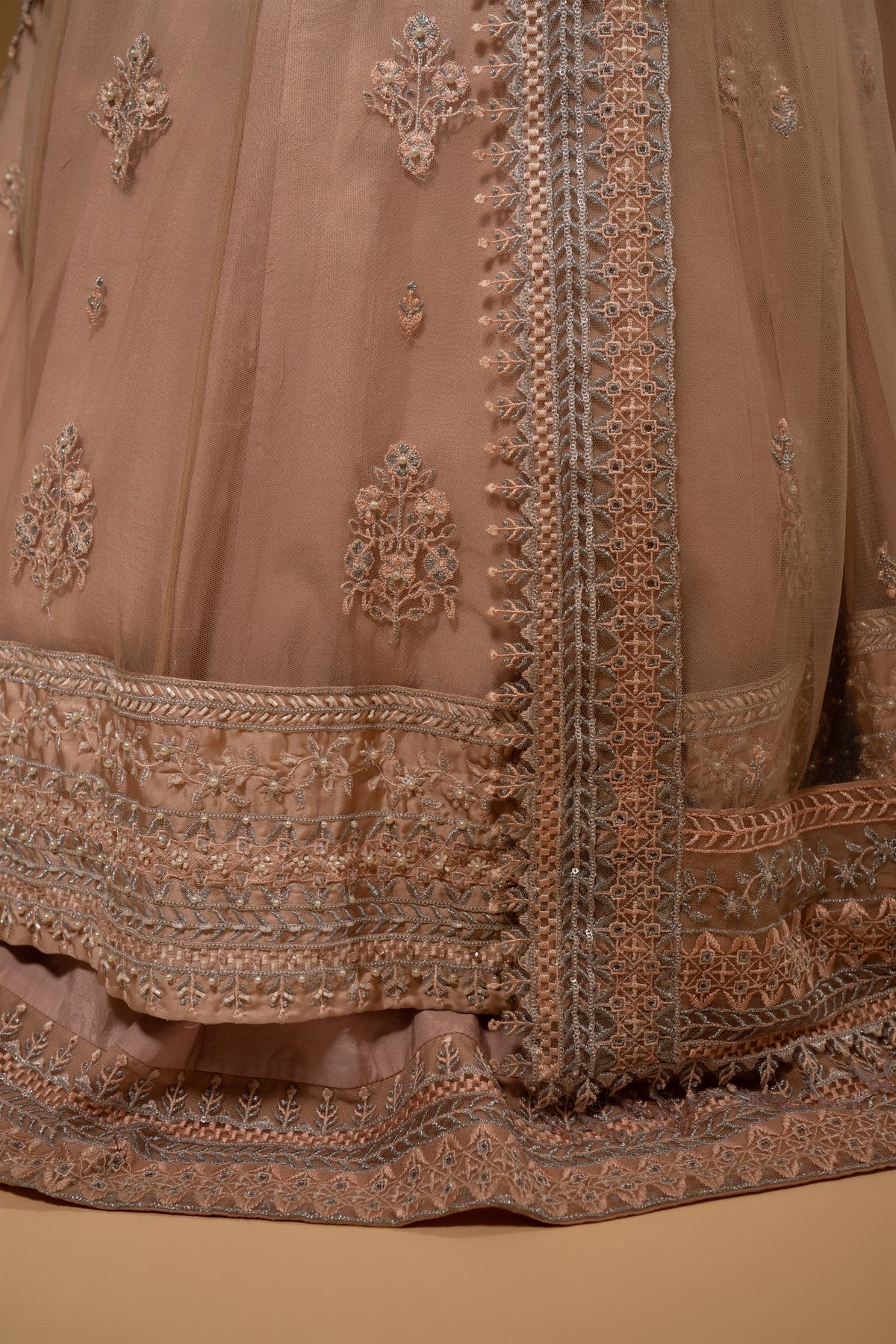 Hem-Stitch Luxury Unstitched Wedding Collection – Rose-04