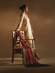 Nayab by Myeesha Embroidered Net Unstitched 3Pc Suit MF23-03 Dur-e-Najaf