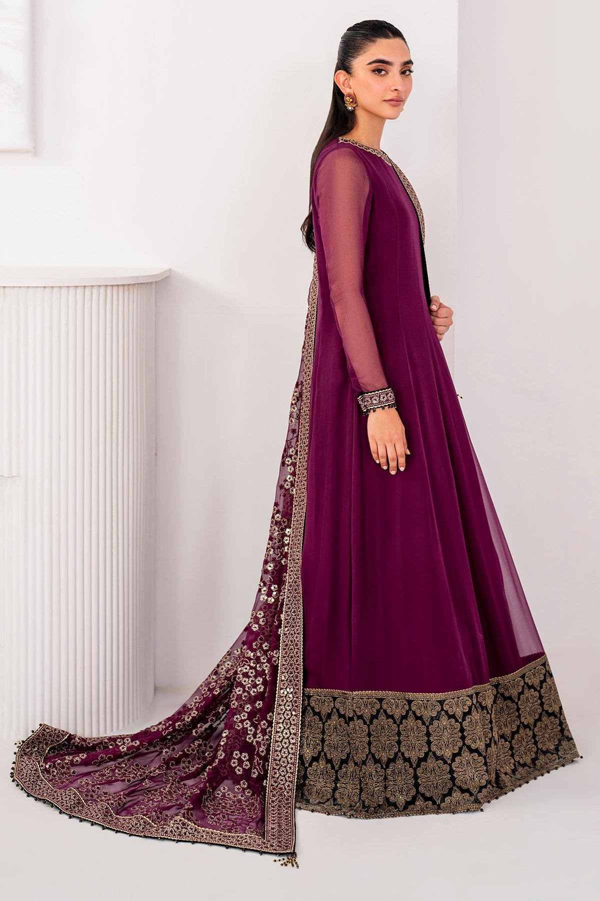 Jazmin Luxury Embroidered Chiffon UC-3057