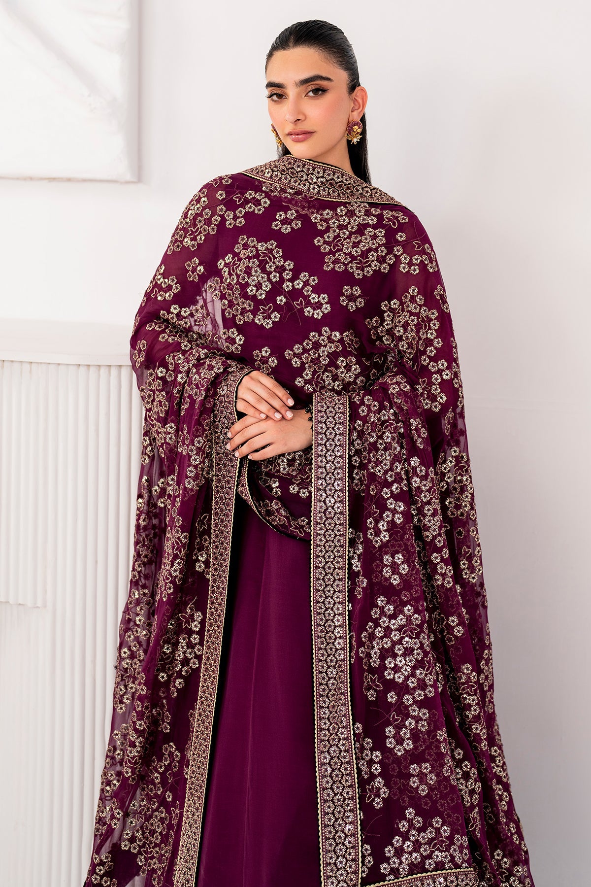 Jazmin Luxury Embroidered Chiffon UC-3057