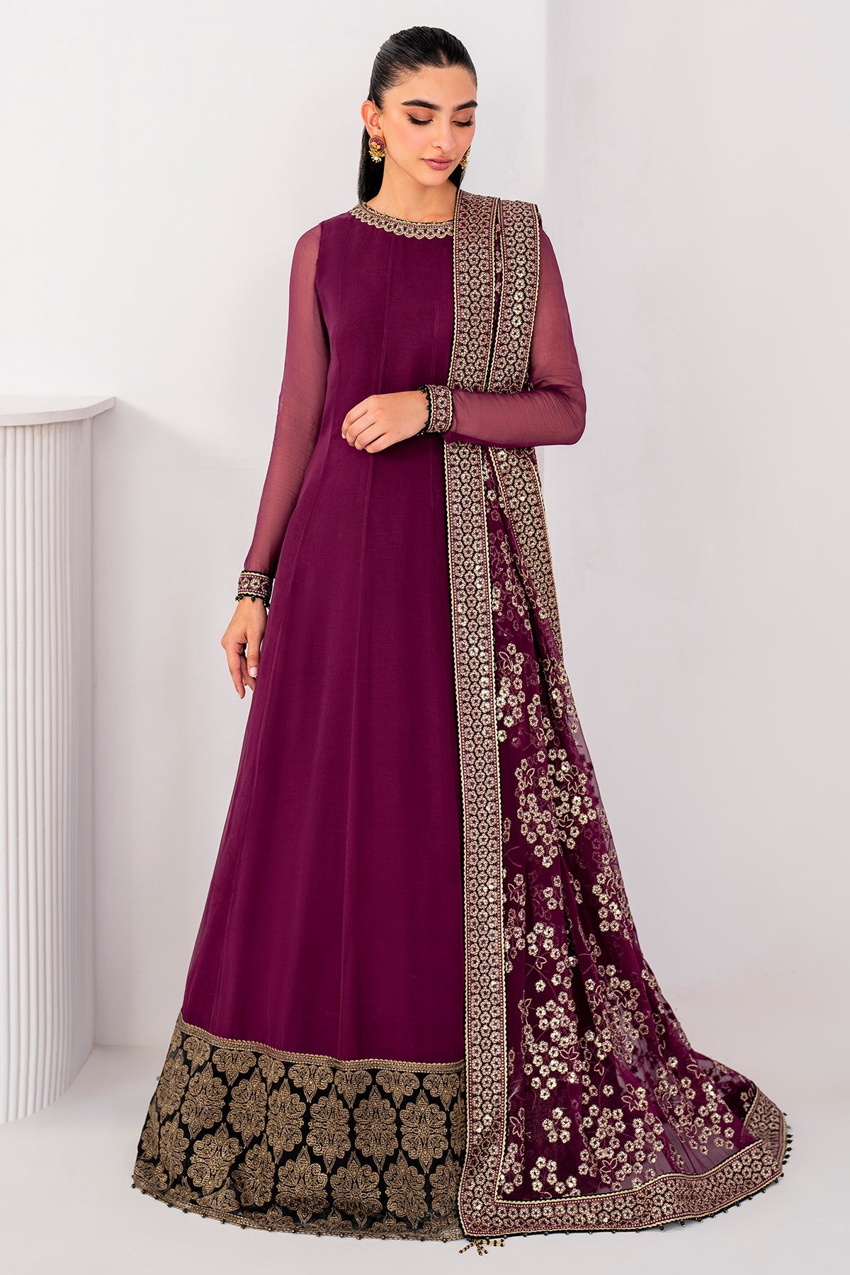 Jazmin Luxury Embroidered Chiffon UC-3057
