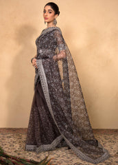 Jahan Aara By Nayab Embroidered Unstitched Saree NB23JA NS-002 JAIPUR - Premium Collection
