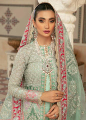 Marwa By Maryam Hussain Embroidered Net Suits Unstitched 3 Piece MH22M 02 MEHR - Wedding Collection