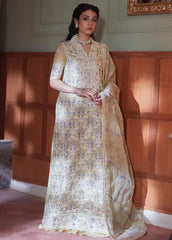 Qala By Mushq Embroidered Suits Unstitched 4 Piece MQ23Q MCK-08 Dina - Luxury Festive Collection