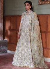 Qala By Mushq Embroidered Suits Unstitched 4 Piece MQ23Q MCK-08 Dina - Luxury Festive Collection