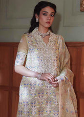 Qala By Mushq Embroidered Suits Unstitched 4 Piece MQ23Q MCK-08 Dina - Luxury Festive Collection