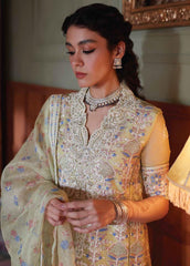 Qala By Mushq Embroidered Suits Unstitched 4 Piece MQ23Q MCK-08 Dina - Luxury Festive Collection