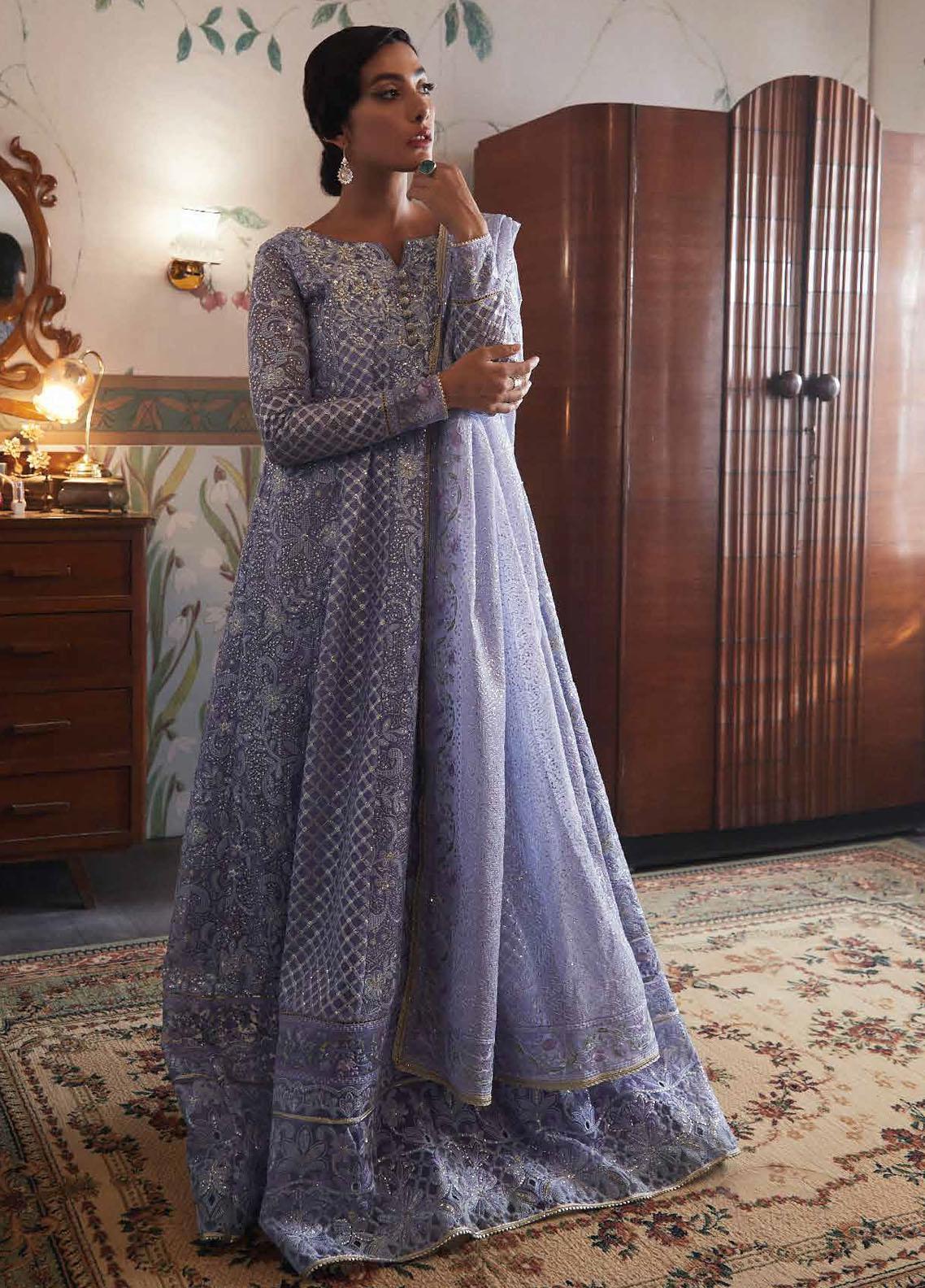 Qala By Mushq Embroidered Suits Unstitched 4 Piece MQ23Q MCK-09 Neha