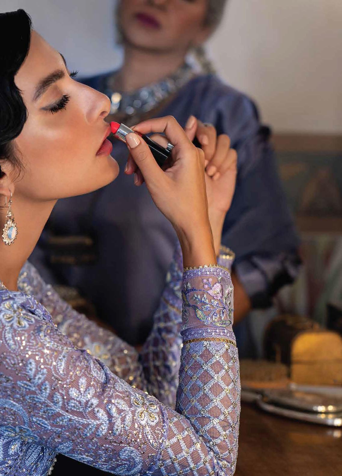 Qala By Mushq Embroidered Suits Unstitched 4 Piece MQ23Q MCK-09 Neha